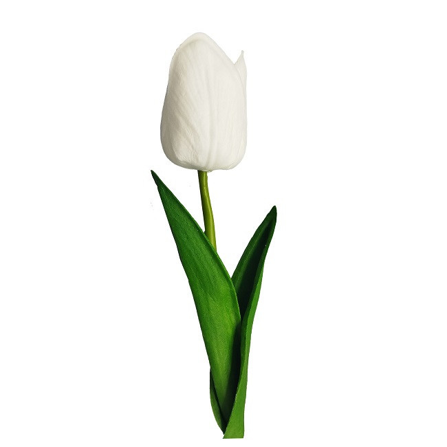 گل مصنوعی مدل لاله لمسی مجموعه 3 عددی