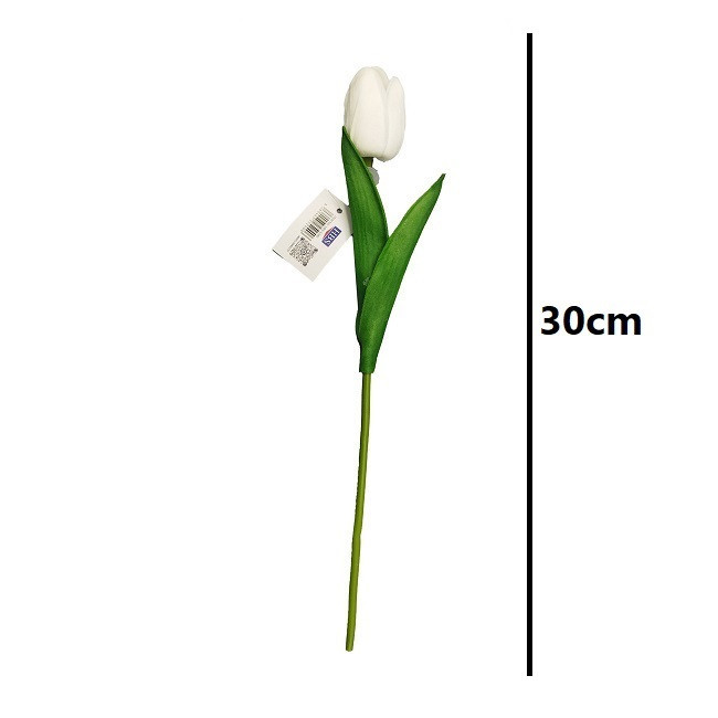 گل مصنوعی مدل لاله لمسی مجموعه 3 عددی