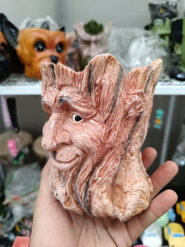گلدان عروسکی مدل تنه درخت 2