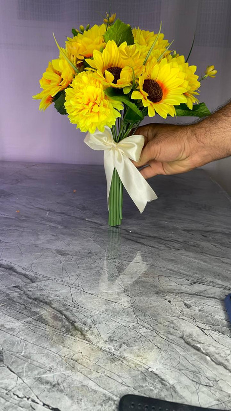 دسته گل مصنوعی آفتابگردان