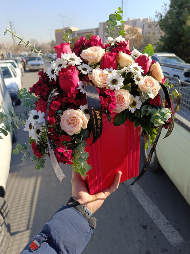 باکس گل مینیاتوری طبیعی
