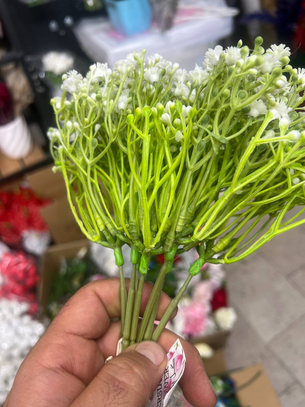 گل مصنوعی ژیپسوفیلا ( گل عروس) یک دسته ۷شاخه